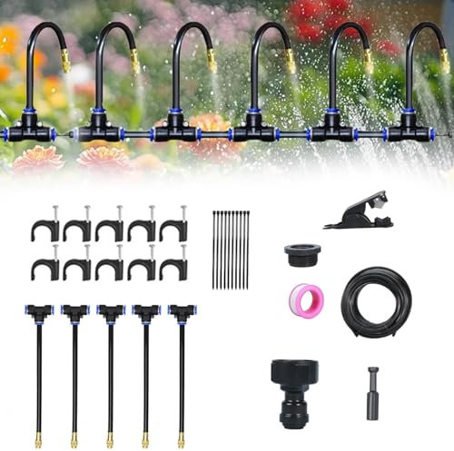 Systeme Arrosage Automatique,Arrosage Automatique Pour Jardin,360° Curved Garden Automatic Irrigation System, Arrosage Automatique Pour Jardin (5M)