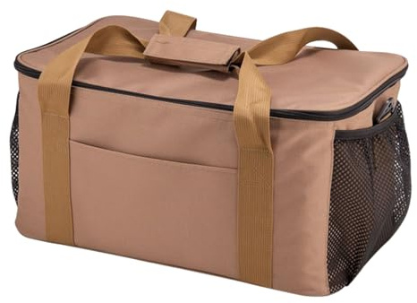 Camping Gear Bag - Travel Storage, Outdoor Tote | 23L Large Capacity Cookware Carrying Organizer, Lightweight Compartment Equipment Holder, Multi Purpose Portable Case & Durablee Utility Storage