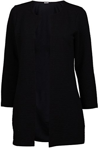ONLY Damen ONLLECO 7/8 Long Cardigan JRS NOOS 15112273, Black, S