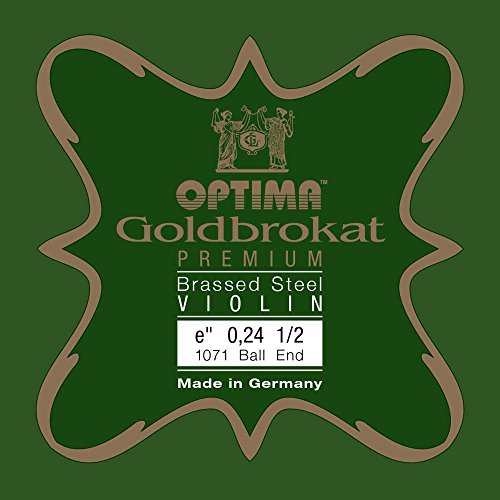 Optima Violinsträngar guldbrokad premium mässing 1/2 E 0,24 K x-ljus