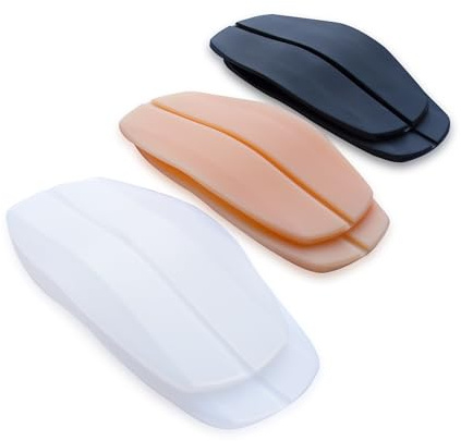 Fasionato Coussins de Bretelles de Soutien-Gorge en Silicone, Lot de 3 Paires + Clip de Bretelle – protège-épaules antidérapants pour Femme, soulagement de la Douleur