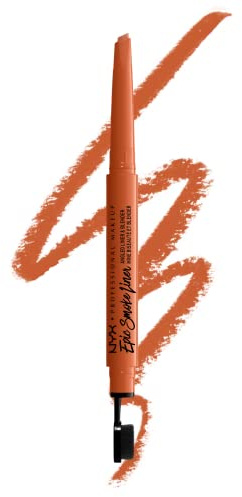 NYX Professional Makeup Eyeliner für Smokey Eyes, Vegane Formel, Epic Smoke Liner, Fired Up (Orange)