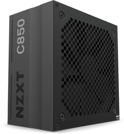 NZXT C850 PSU - PA-8G1BB-UK - 850 Watt PSU - 80+ Gold Certified - Fully Modular - Sleeved Cables - ATX Gaming Power Supply