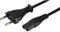 118Ink 2 Pin Mains Euro EU Power Socket Cable Fig.8 Figure 8 C7 AC Cable Copper Cable Compatible with Laptop Stereo CD Printer PS2 Black 1.5M