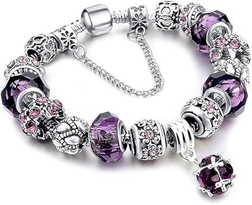 YIZHIXIANGQ Armband mit Charms Kinder, Mädchen Armbänder, Schmuck Damen Armband, Glitzerndes Bettelarmband, Personalisierte Armbänder, Freundschaftsarmband für Mädchen, Frauen