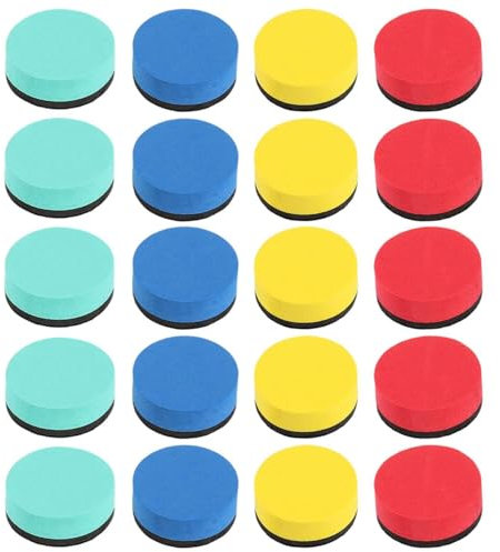 20 Stück Mini-Whiteboard-Radierer, Schwamm-Whiteboard-Radierer, Magnetische Whiteboard-Radierer, Bunte Trockenradierer, Unverzichtbare Artikel Für Lehrer, Schüler, Klassenzimmer Und Zuhause