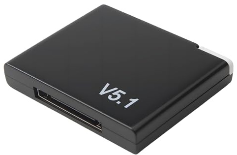 30 Pin Bluetooth Adapter 5.1 Bluetooth Receiver Compatible with Bose SoundDock iPod/iPhone Music Docking Stations Hi-Fi Stereo and Other 30 Pin Speakers Portable Mini Audio Music Receiver(Black)