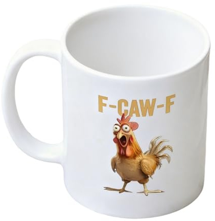 Mugg Med Kycklingmotiv 33 cl Keramik för och Kalla Drycker med Tema
