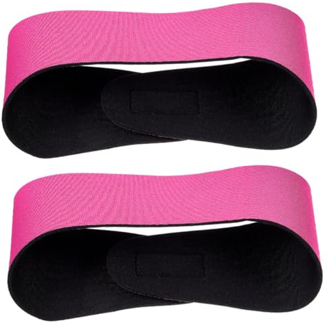 Cabilock 2pezzi Fascia Sportiva in Neoprene Fasce da Nuoto per Donna Copriorecchie per Doccia Fascia Elastica da Nuoto Stampata da Doccia Fasce