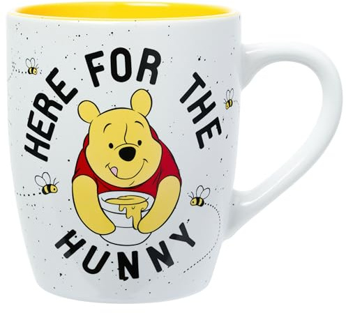 Silver Buffalo Disney Winnie the Pooh Here for the Hunny Honey Jumbo Ceramic Mug, 25 Ounces