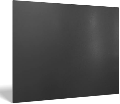 Rektangulär Golvplatta för Öppen Spis 100x80 cm | Golvskydd för Eldstad | Skyddar Golvet Mot Gnistor Och Glöd | Eldfast Underlag | Golvplåt & Gnistskydd - Av Svart Pulverlackat Stål