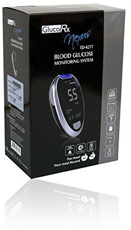 GLUCORX NEXUS TD 4277 BLOOD GLUCOSE MONITORING SYSTEM FULL KIT
