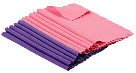 ColorYourLife 10-Pack Microfiber Cleaning Cloths for Smart Phone, Laptop, Computer, Tablet, Camera, Lenses, LCD Monitor, TV, Optics etc in Retail Packaging