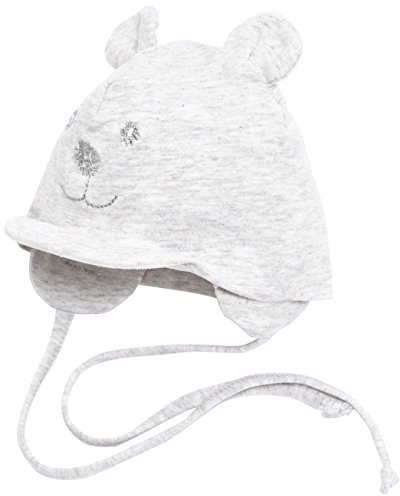 Sterntaler Berretto con visiera e nastrino con fantasia con orsetto, Unisex, Età: 3-4 mesi, Taglia: 39, Argentato