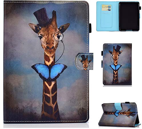 Bspring Housse Étui pour Amazon Kindle 2019 (10ème génération), Slim Coque Cover Case de Protection avec Fonction Veille/Réveil Automatique, Girafe