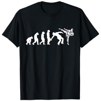 Karatè Kung-Fu Taekwondo Aikido Ju-Jutsu Evoluzione Karate Maglietta