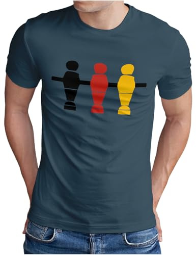OM3® Tyskland T-shirt | Män | '54 '74 '90 '2014 fotboll Kicker fanshirt | S – 4XL