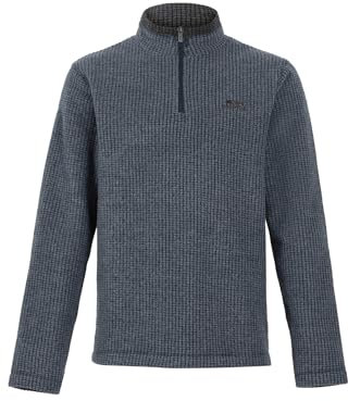Weird Fish Newark Eco 1/4 Zip Grid Fleece Navy Size 4XL