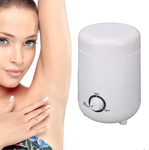 Mini Wachserhitzer, 250ml Silikon-Innentank für Leichte Reinigung, Tragbare und Kompakte Wachsmaschine für Haarentfernung und Paraffinwachs für Hände, Füße und Gesicht