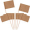 Zonon Leere Zahnstocher Fahnen Kraft Papier Flagge Cocktail Cupcake Zahnstocher Obst Picks für Cupcake Topper Party Kuchen Lebensmittel Lieferungen(200 Stücke)