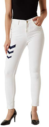 Miss Chase Dam Skinny Fit High Waist Jeans, Vit, 28