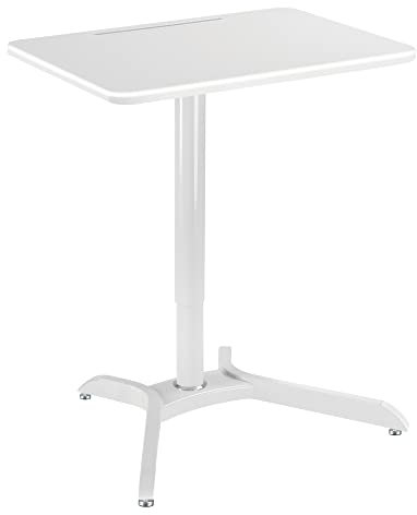 RICOO Laptopständer Stehpult Höhenverstellbar Laptoptisch Schreibtisch SST012-W Laptop Ständer Workstation Mobil Sitz Steh Arbeitsplatz Präsentationswagen Ergonomisch Lapdesk