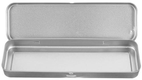 BoîTe MéTallique Operitacx Trousse À Crayons Rectangulaire 20.5X6X2Cm BoîTe De Rangement Stylo Pour Fourniture Scolaire Et Usage ÉTudiant