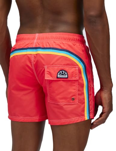 SUNDEK Pantalón corto de natación para hombre con cintura elástica, 35,6 cm de largo, 12,7 cm de entrepierna, X-Large