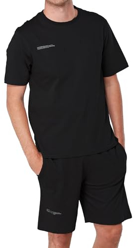 The Essentials Wardrobe Mens TEW Shorty Pyjamas - Black - X Large