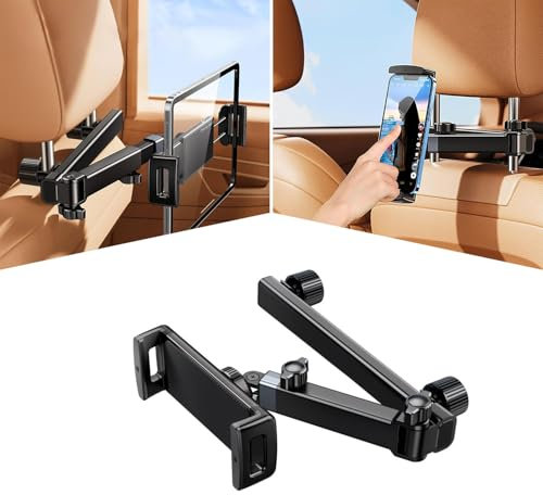 ZDHXZYQ Soporte Tablet Coche para Audi A3 8V Base A3 Sline S3 berline, Soporte Reposacabezas Asiento Trasero para automóvil 360°Rotación Soporte de Extensible