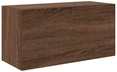vidaXL Bad-Wandschrank Braun Eichen-Optik 60x25x30 cm Holzwerkstoff, Bad-Hängeschrank, Hängeschrank Badezimmer, Wand-Badschrank, Hängeschrank Bad