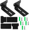 YILANJIN Universal Soundbar Wandhalterung, Fixierte Halterung für Soundbars unter TV, Anti-Rutsch Pads, Tragkraft bis 30 lbs, Kompatibel mit Bose, Samsung, JBL, Sony, LG, Inkl. Hardware-Kit