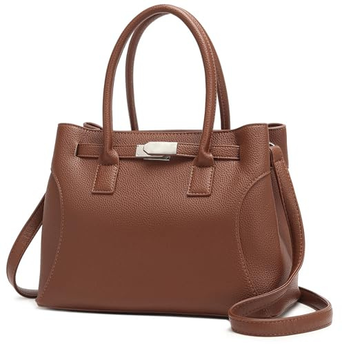 Travistar Handbags for Women Medium - PU Soft Leather Hand Bags Ladies Crossbody Satchel Bag with Adjustable Strap, Top Handle Handbags and Purses Fashion Shoulder Bag Tote Bags for Work Shop Daily
