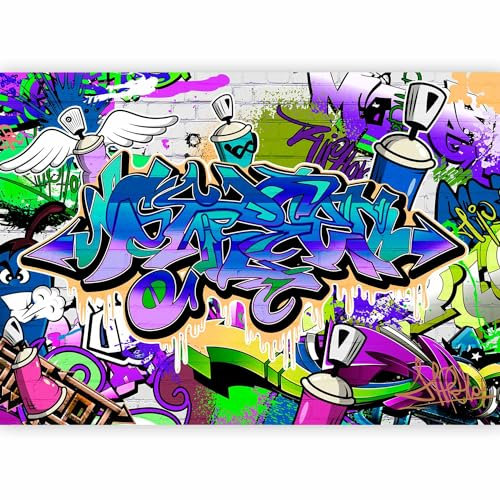 murando Fotomurales 300x210 cm XXL Papel pintado tejido no tejido Decoración de Pared decorativos Murales moderna Diseno Fotográfico grafiti f-A-0018-a-d