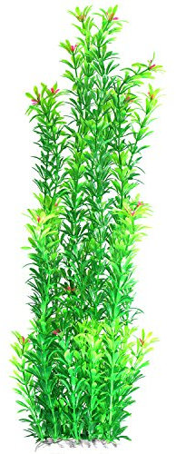 JDYW 52cm Artificial Aquatic Plant Fish Tank Large Plastic Plants with Flowers Fake Aquarium Plants Decoration 20.5 inch