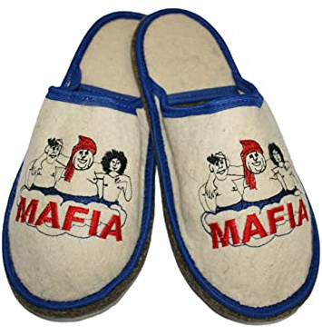 PetriStor Sauna Banya Slippers for Men Mafia Bath House 100% Natural Wool Felt Men's Slippers