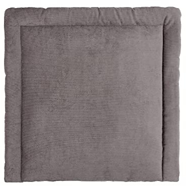 KraftKids Cambiador en pana ancha, gris, 85 x 75 cm (ancho x profundidad), cojín cambiador