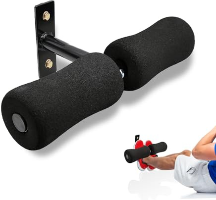 Lights Mountain Wall Mounted Sit Up Bar Nordic Hamstring Curl Machine, Sit-ups Foot Holder with Foam Padded Ankle Bar,Home Gym Abdominal Core Workout Equipment
