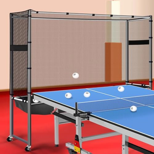 Red para tenis de mesa Red de captura profesional de TPing Pong, red de captura de tenis de mesa rodante, campo de entrenamiento, colector de red de captura de pelotas de tenis de mesa, fácil de mover