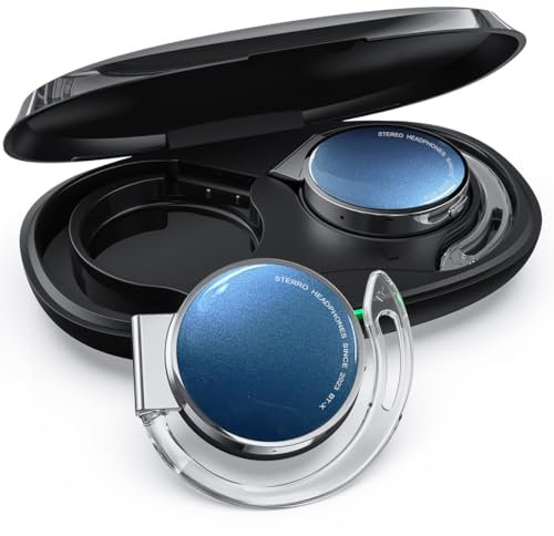 Auriculares inalámbricos Bluetooth V5.3, auriculares abiertos inalámbricos con ganchos para los oídos, auriculares deportivos con clip Bluetooth con 4 micrófonos, batería de larga duración/con funda