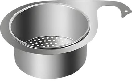 Stainless Steel Swan Sink Strainer Basket Corner Sink Basket Strainer Draining Basket Sink Drainer Basket Multifunctional Drain Basket for Filter Kitchen Sink Waste Wash Vegetables Fruits (1PC S)
