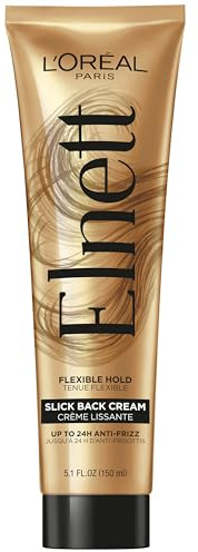 L'Oreal Paris Elnett Slick Back Styling Cream, Anti-Frizz Hair Cream for Flexible Hold, Frizz Control, Polished Shine and Slick Finish, 5.1 Fl Oz