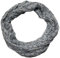 beybey® zarter Damen Loop Schal aus einem sehr feinen Material aus Seide und Baumwolle und in exkluisve Farben. (Blümchen grau)