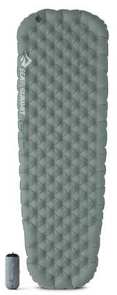 Sea to Summit – Ether Light XR Thermo Luftmatratze Large – ThermalCore Isolierung – Xpress Ventil – Packsack & Pillow Lock System – Ultrakompakt – 3 Jahreszeiten – Für Backpacking – Grau – 605g