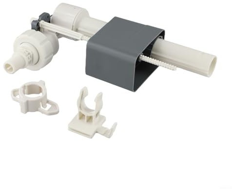 Vanne d'arrivée d'eau murale pour salle de bain - G1/2 ou G3/4 - Design peu encombrant - En plastique blanc - Installation facile (0,95 cm)