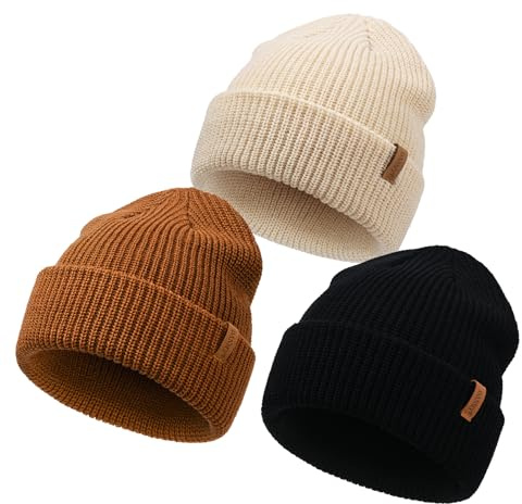 DANMY Infant Toddler Beanie Kint Hat Baby Boys Girls Beanies Kids Winter Hats Knit Children Warm Hat Caps 6-36 Months
