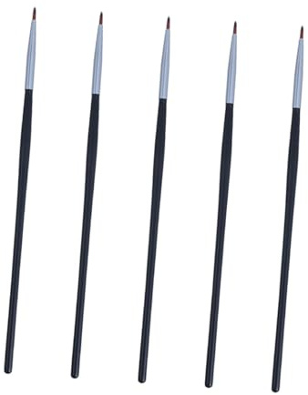 VICASKY Pinceaux pour Eye-liner et Lèvres 5 Pièces Compactes Taille Standard Pinceau Eyeliner Fine pour Femmes Usage Quotidien Maquillage Professionnel et Personnel