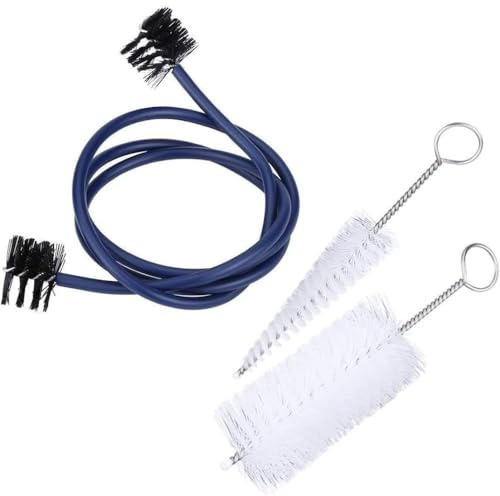 Trumpet Cleaning Set 3 in 1 Brass Instrument Cleaning Brush Kit, Flexible Tube Cleaner and Mouthpiece Care Accessories for Trumpet Valve Tube Cleaning and Daily Maintenance