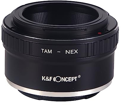 K&F CONCEPT Bague d'adaptation pour Objectif Tamron Adaptall II à Caméra compatibile Con Sony NEX Adaptateur lentille Fait de Laiton et d'aluminium Adaptateur Solide précis Noir