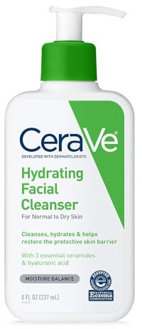 CeraVe Facial Cleanser, Hydrating Cleanser, 8 Ounce by CeraVe